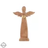 Anděl dřevo MANGO srdce kov v. 42,5 cm