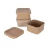 Box silikon mini čtverec 0,16 l 3 ks mix