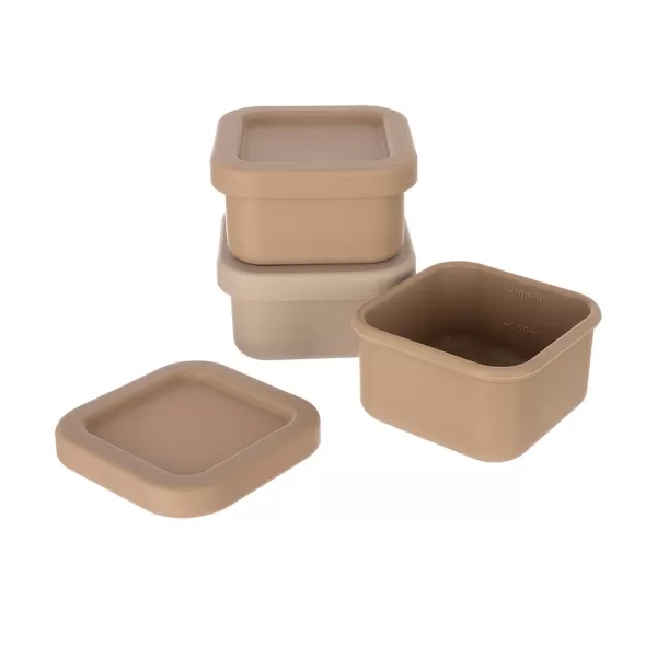 Box silikon mini čtverec 0,16 l 3 ks mix