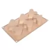 Forma silikon SRDCE 6 béžová