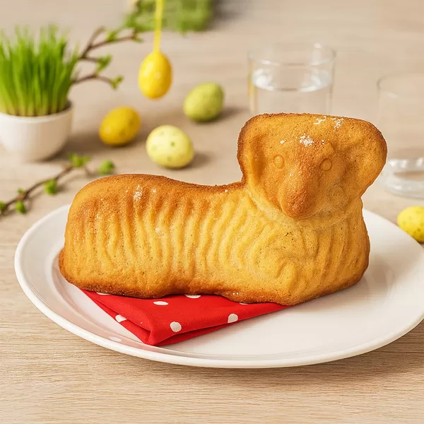 Forma silikon beránek 31x17 cm béžová