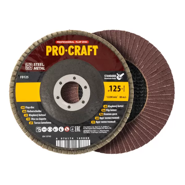 Lamelový kotouč Procraft FD125P80T29