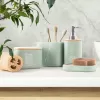 Dóza polyresin/gum. dřevo na vatové tyčinky a tamp. GREENISH