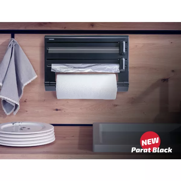 Nástěnný držák rolí Parat Black LEIFHEIT 25794