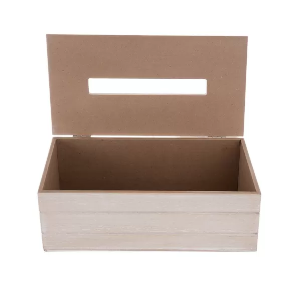 Box dřevo na papírové kapesníky TURA