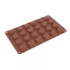 Forma silikon košíčky mini 24 hnědá