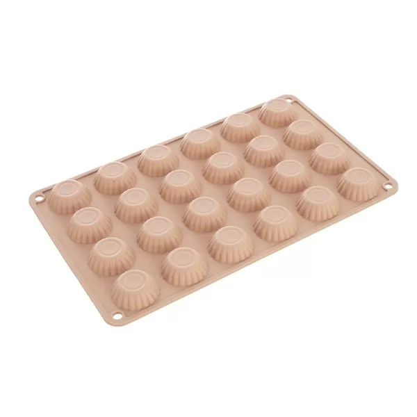 Forma silikon košíčky mini 24 béžová