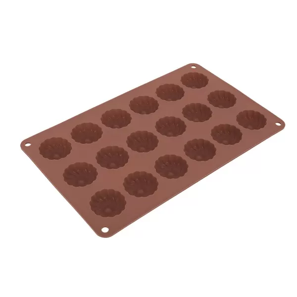 Forma silikon mini věnečky 18 hnědá