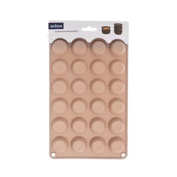 Forma silikon košíčky mini 24 béžová