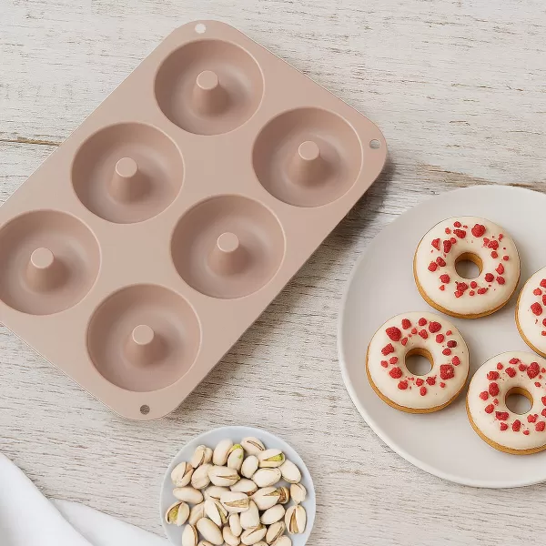 Forma silikon donuty 6 béžová
