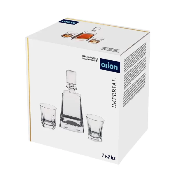 Karafa sklo na whisky 0,78 l+sklenice 0,31 l, 2 ks Imperial robust