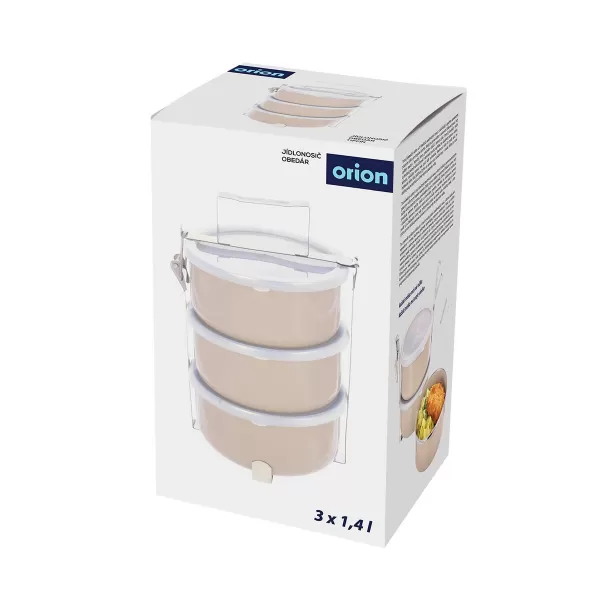 Jídlonosič smalt Lem+UH víka 3x1,4 l, pr. 16,5 cm