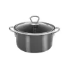 Kastrol smalt METALIC Lem 4,5 l poklice sklo