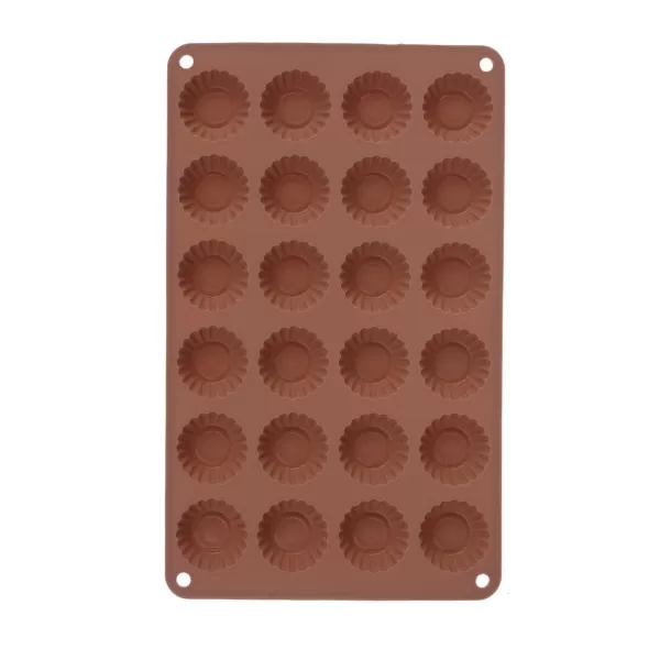 Forma silikon košíčky mini 24 hnědá