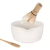 Matcha tea porcelán/bambus set
