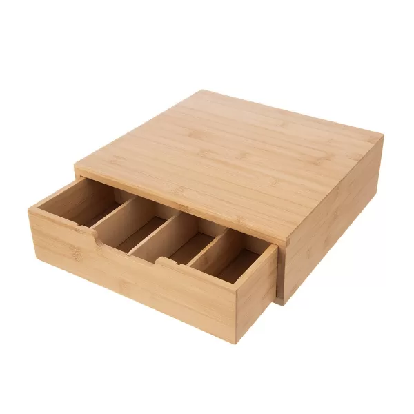 Box-zásobník bambus univerzální 31,5x30x10 cm
