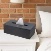 Box dřevo na papírové kapesníky černá