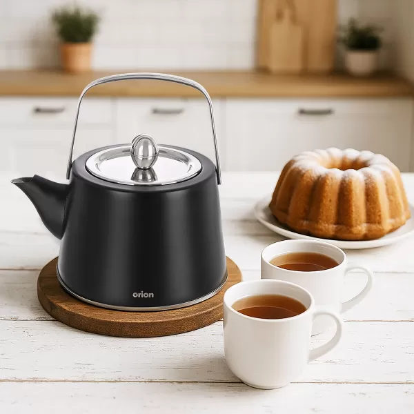 Čajník nerez BLACK 0,96 l