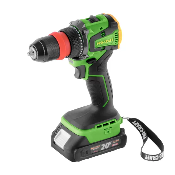 PROCRAFT Aku vrtací šroubovák PA20LiDFR