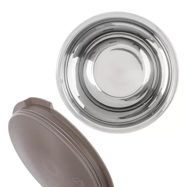 Miska nerez+UH víko BEIGE pr. 15,7 cm
