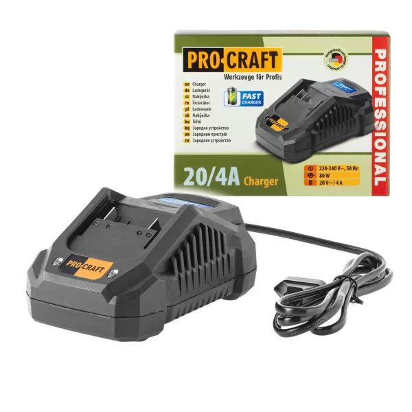 PROCRAFT Nabíječka pro 20V Li-ion baterie 20/4? Fast Charge