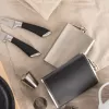 Láhev kapesní nerez/koženka 0,236 l