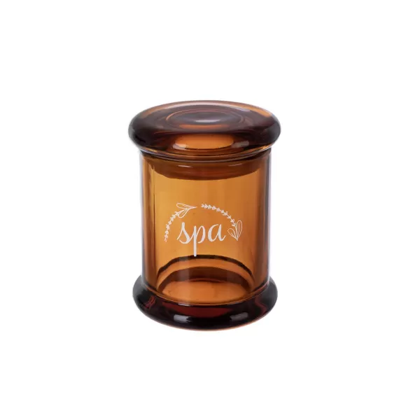 Dóza kosmetická hnědé sklo+víčko SPA 60 ml