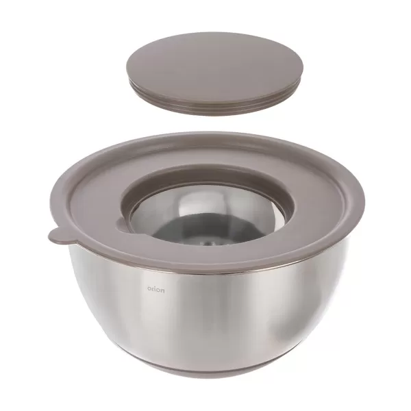 Mísa nerez šlehací+UH víko BEIGE pr. 25,7 cm