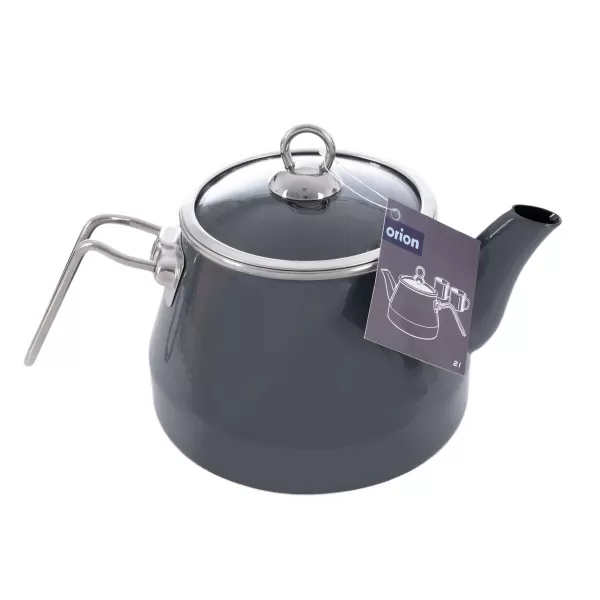 Čajník smalt Grey Lem 2 l