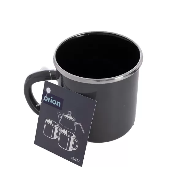 Hrnek smalt Grey Lem 0,41 l, pr. 8,8 cm