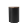 Dóza plech/bambus pr. 9,5 cm BLACK