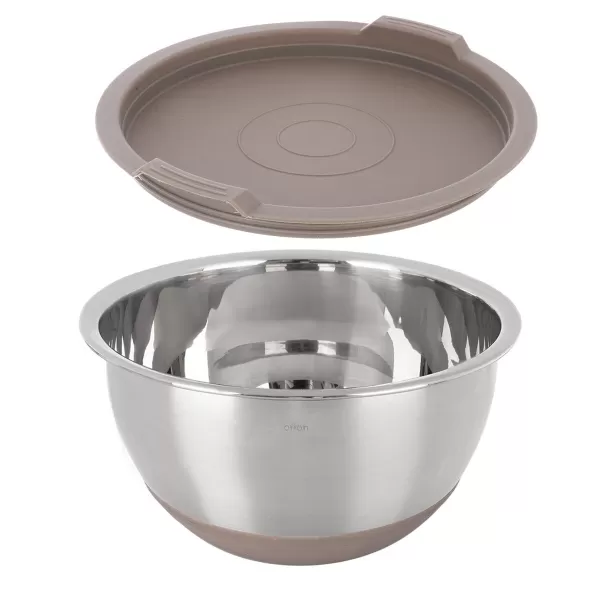 Miska nerez+UH víko BEIGE pr. 15,7 cm