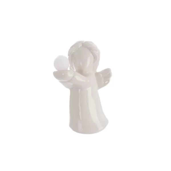 Anděl porcelán LED mix