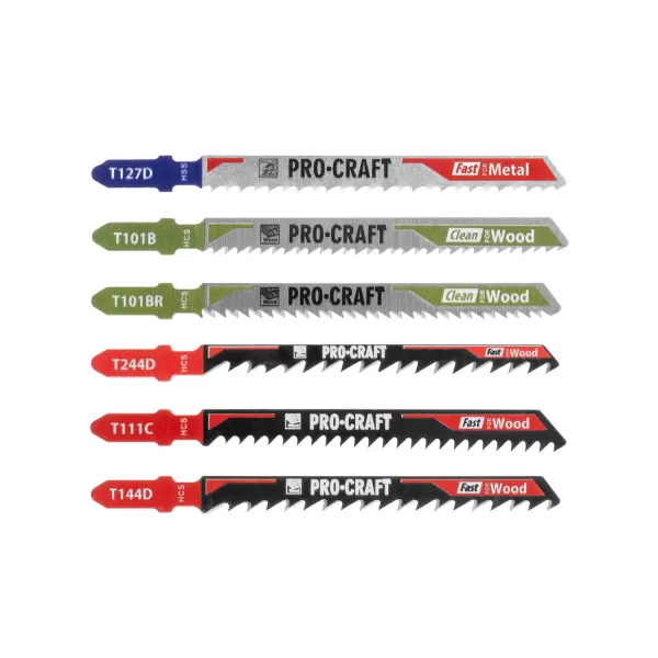 PROCRAFT Sada pilových listů do přímočaré pily JB10