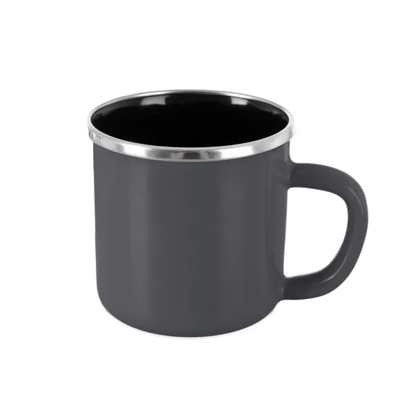 Hrnek smalt Grey Lem 0,41 l, pr. 8,8 cm