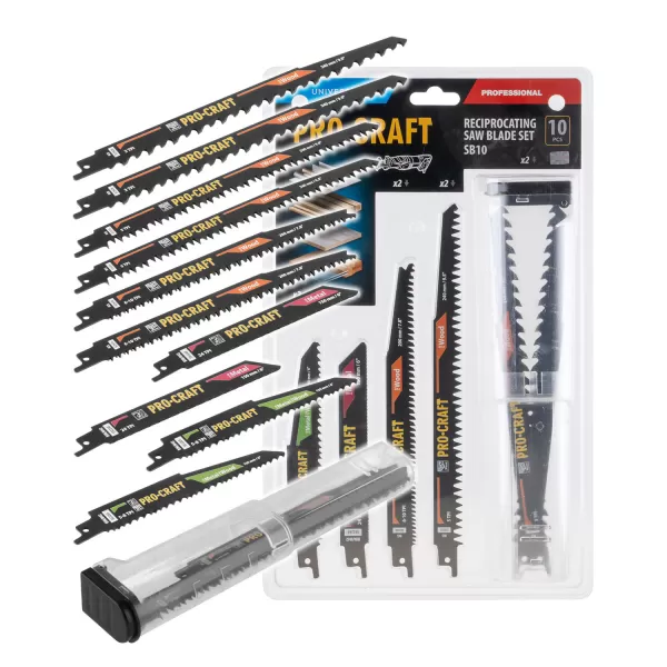 PROCRAFT Sada pilových plátků do pily ocasky SB10