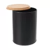 Dóza plech/bambus pr. 13 cm BLACK