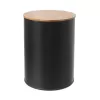 Dóza plech/bambus pr. 13 cm BLACK