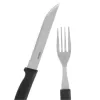Steak set nůž+vidlička nerez/UH černá