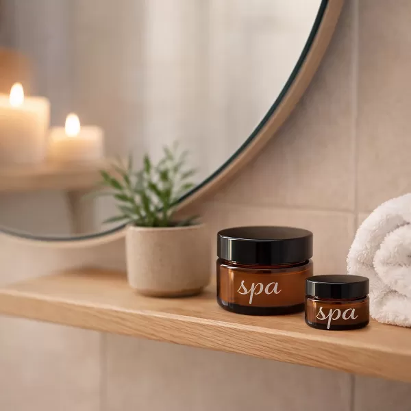 Dóza kosmetická hnědé sklo/UH SPA 20 ml