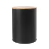 Dóza plech/bambus pr. 13 cm BLACK
