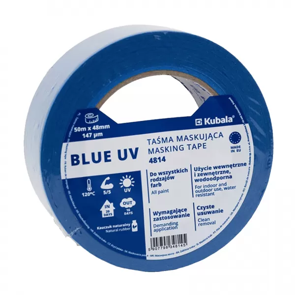 Páska maskovací BLUE UV 30mm x 50m