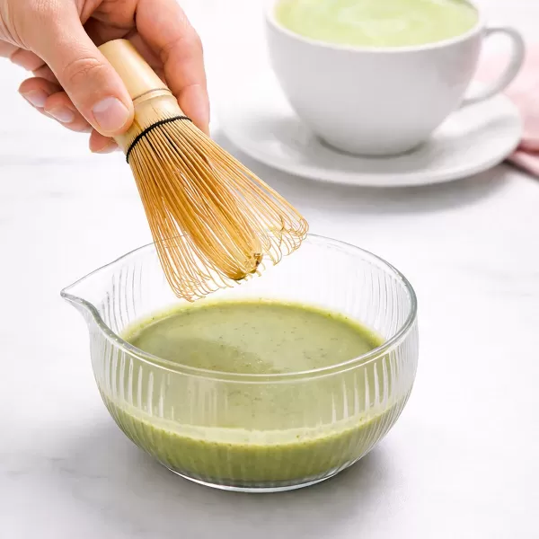 Matcha tea sklo/bambus set