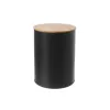 Dóza plech/bambus pr. 9,5 cm BLACK