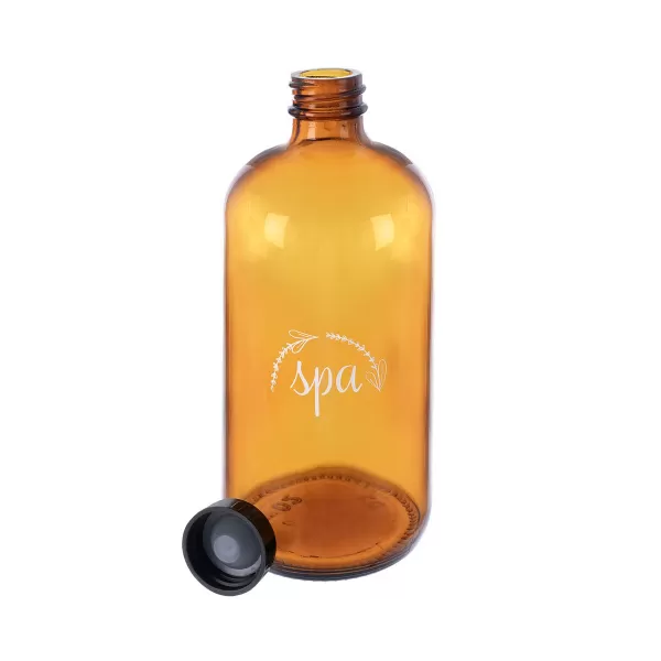 Láhev hnědé sklo s uzávěrem UH SPA 500 ml