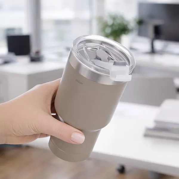 Hrnek TERMO pohár nerez/UH 0,38 l hnědá
