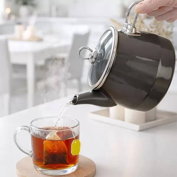 Čajník smalt METALIC Lem 2 l