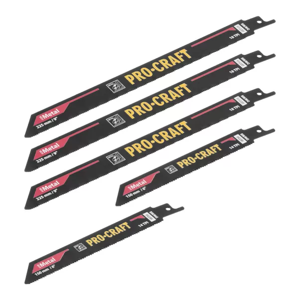 PROCRAFT Sada pilových plátků do pily ocasky SB12