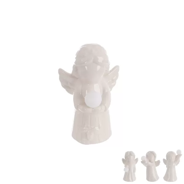 Anděl porcelán LED mix