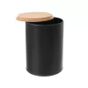 Dóza plech/bambus pr. 11 cm BLACK
